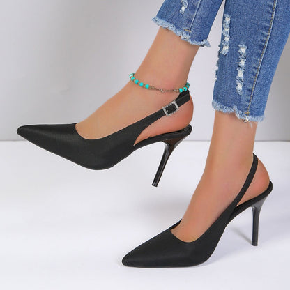 Moda Elegante Mujer Tacones Altos