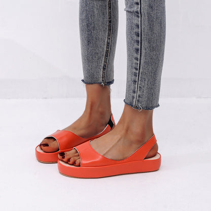 Peep Toe Zapatos de playa Slip On