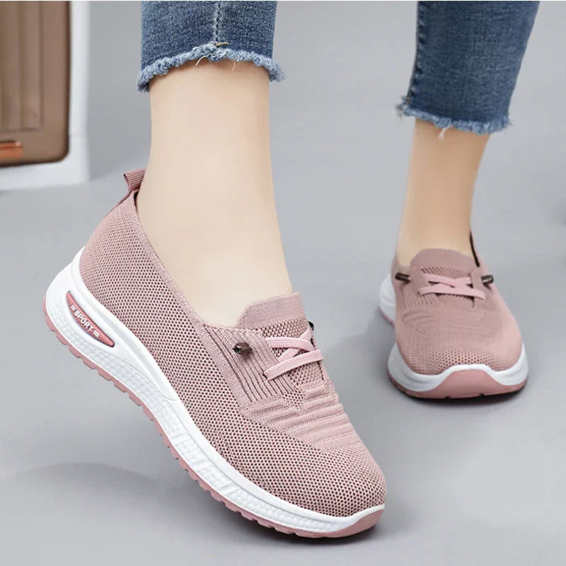 Zapatillas de malla de punto para mujer