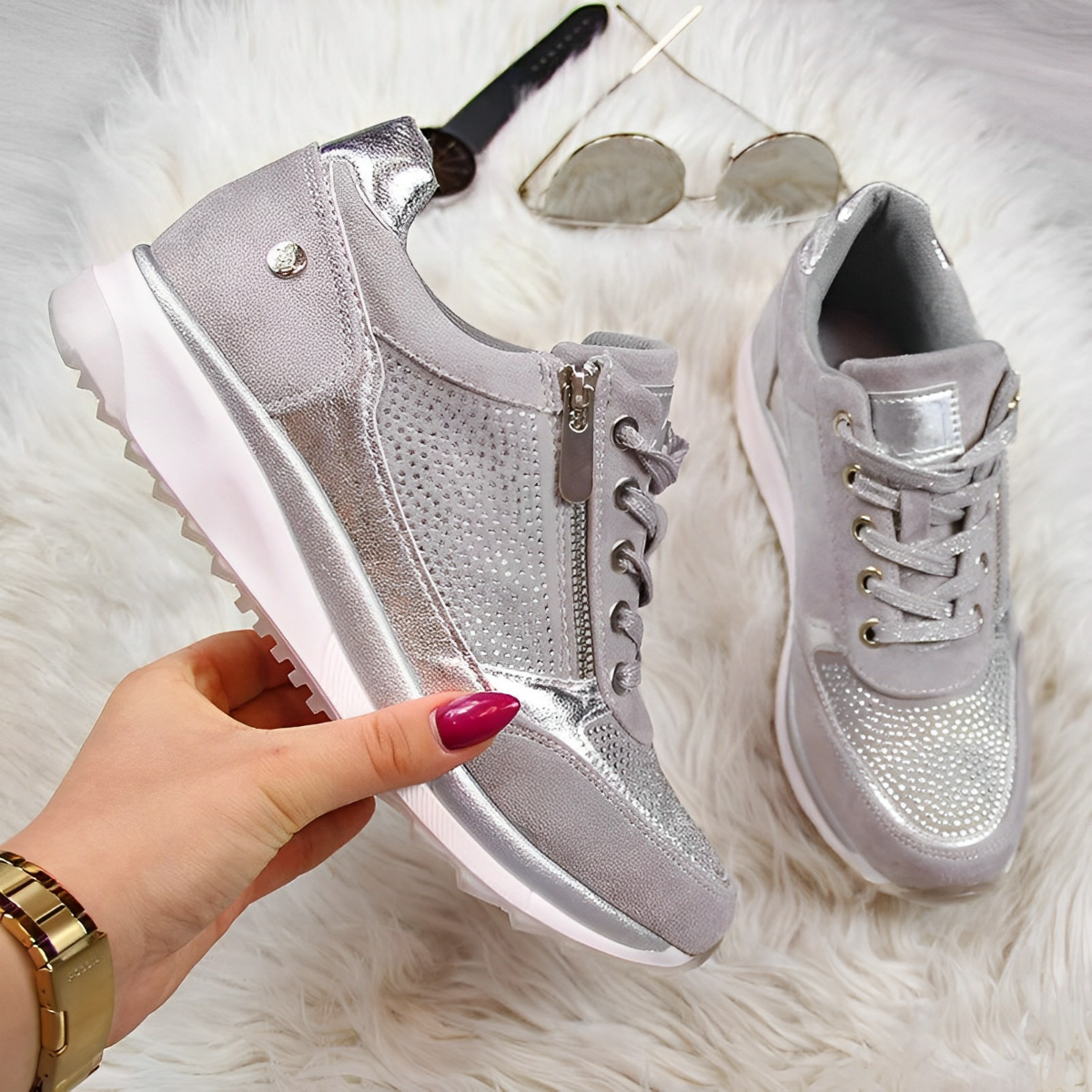 Sneakers elegantes y frescas