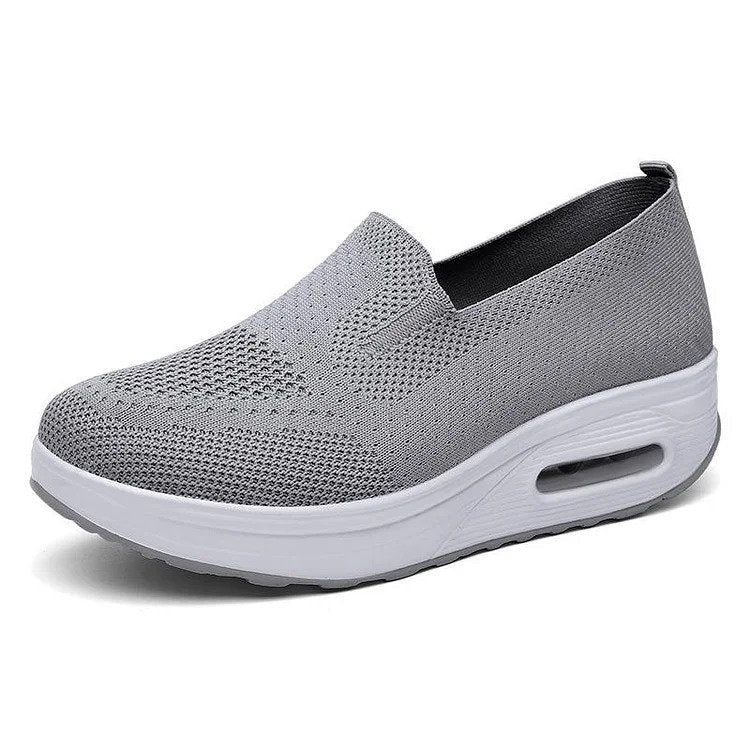 Zapatillas ortopédicas para mujer, Plataforma amortiguadora Zapatos para caminar diabéticos Slip On