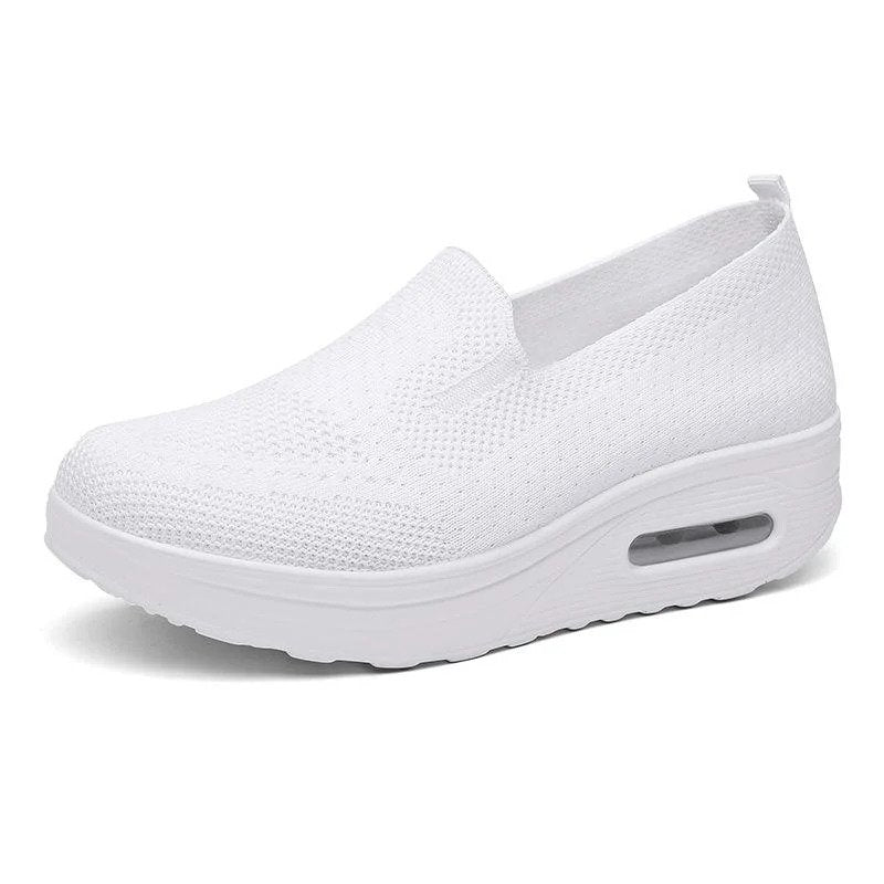 Zapatillas ortopédicas para mujer, Plataforma amortiguadora Zapatos para caminar diabéticos Slip On