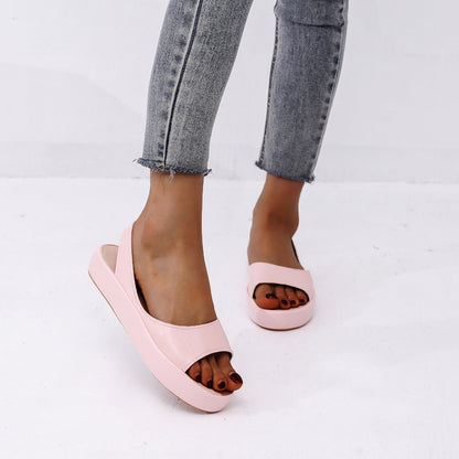 Peep Toe Zapatos de playa Slip On