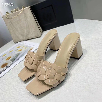 Sandalias gladiadoras Tribute de tacón grueso tejidas para mujer