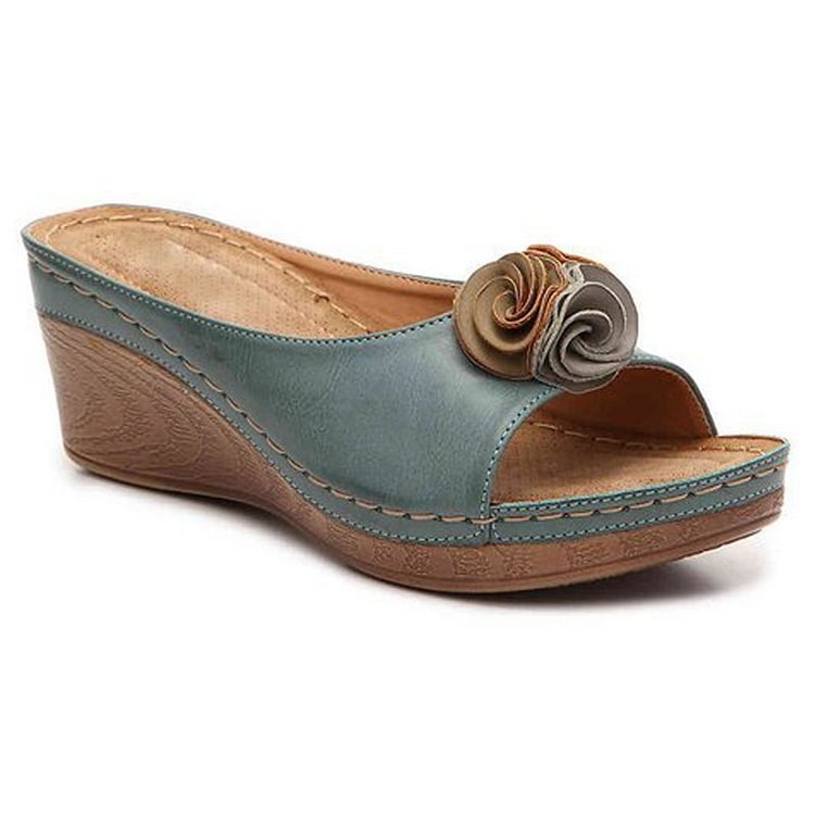 Sandalias de cuña para mujer Sandalias estilo babucha