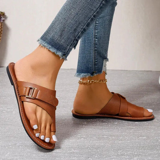 Sandalias de piel chic