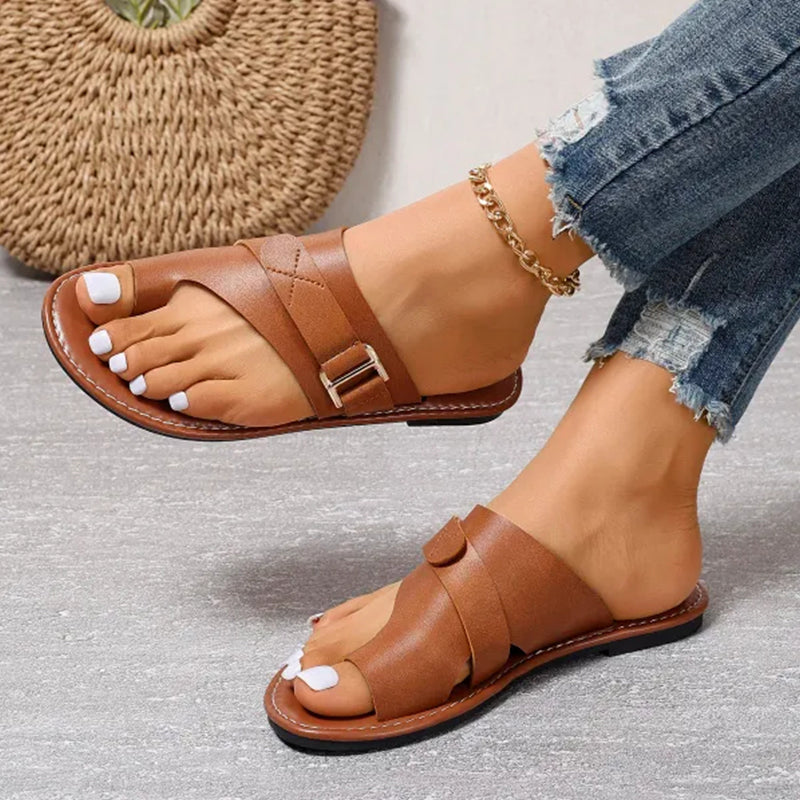 Sandalias de piel chic