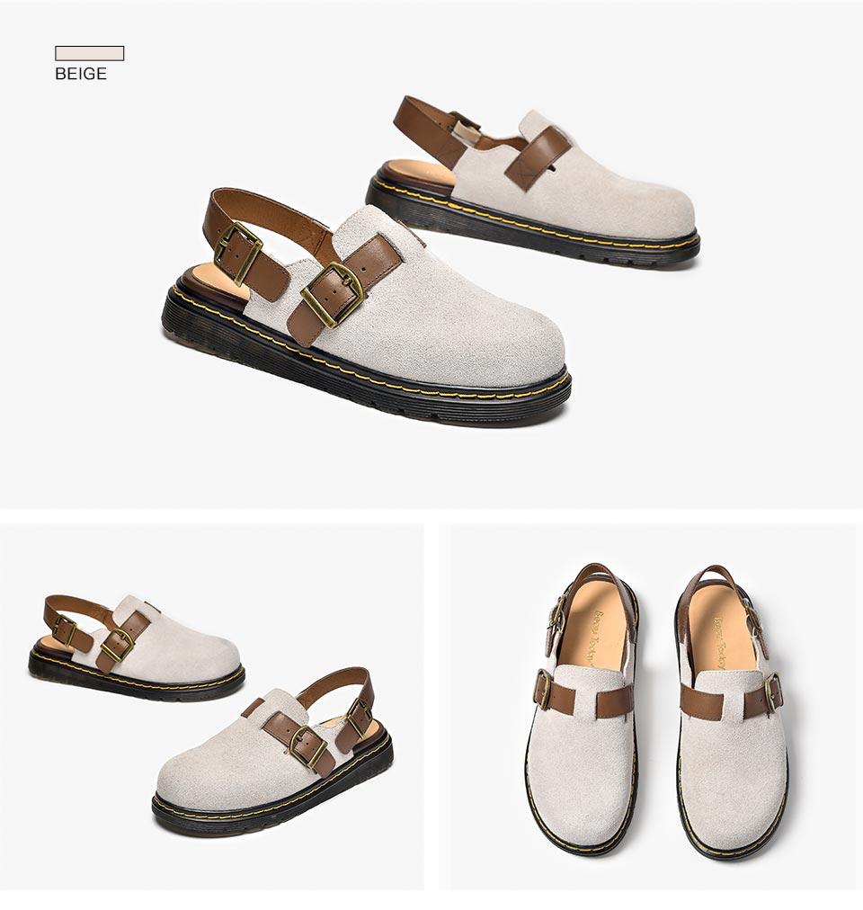 Sandalias de piel para exterior