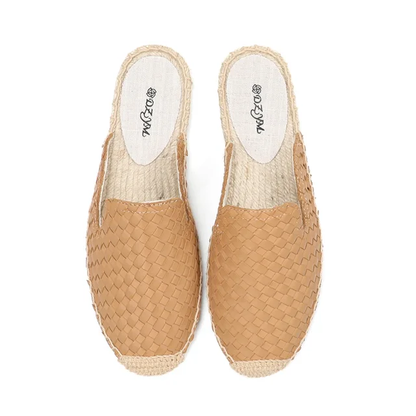 jute mule color gold size 9 for women