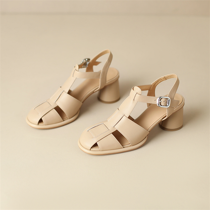 high heel sandals color apricot size 8 for women