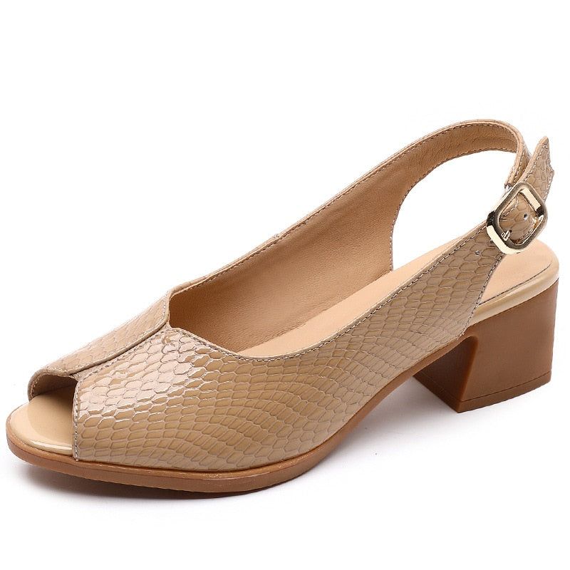 Sandalias de piel para mujer